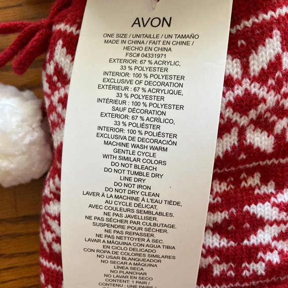 NWT Fleece Christmas Socks, Size OS - Picture 3 of 4